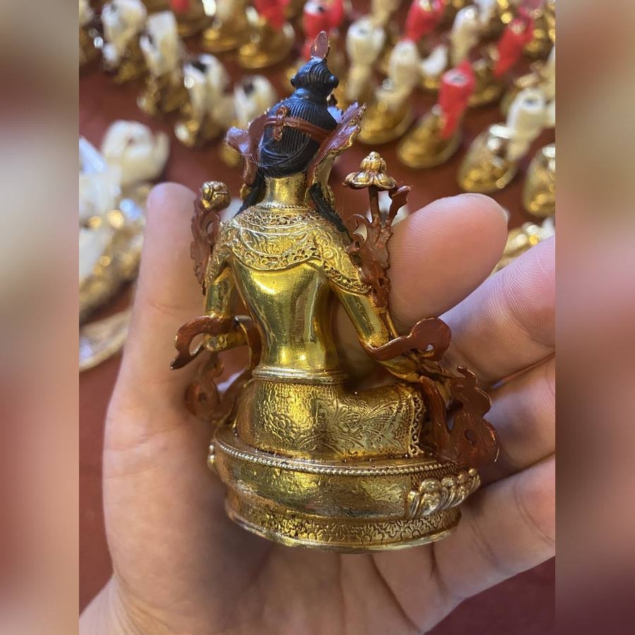 TÔN TƯỢNG GREEN GARA CỠ MINI 10cm NEPAL CAO CẤP