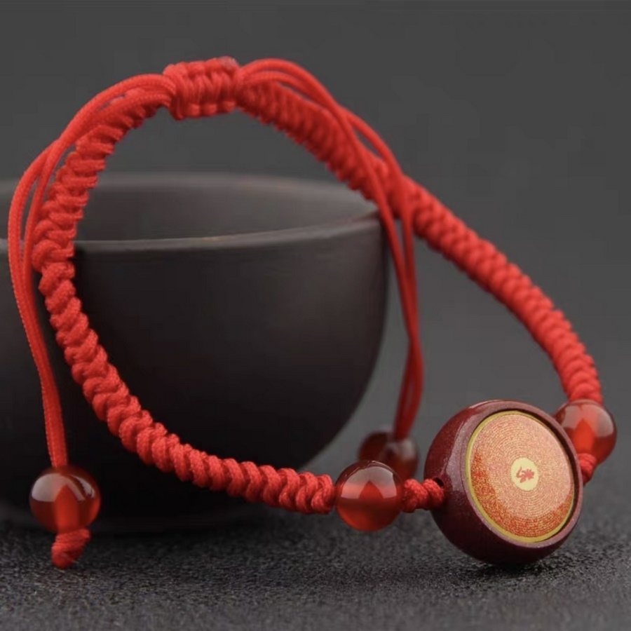 Vòng Tay Lăng Nghiêm Chusa chỉ đỏ