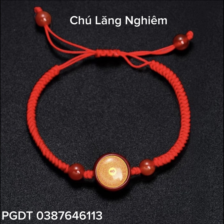 Vòng Tay Lăng Nghiêm Chusa chỉ đỏ