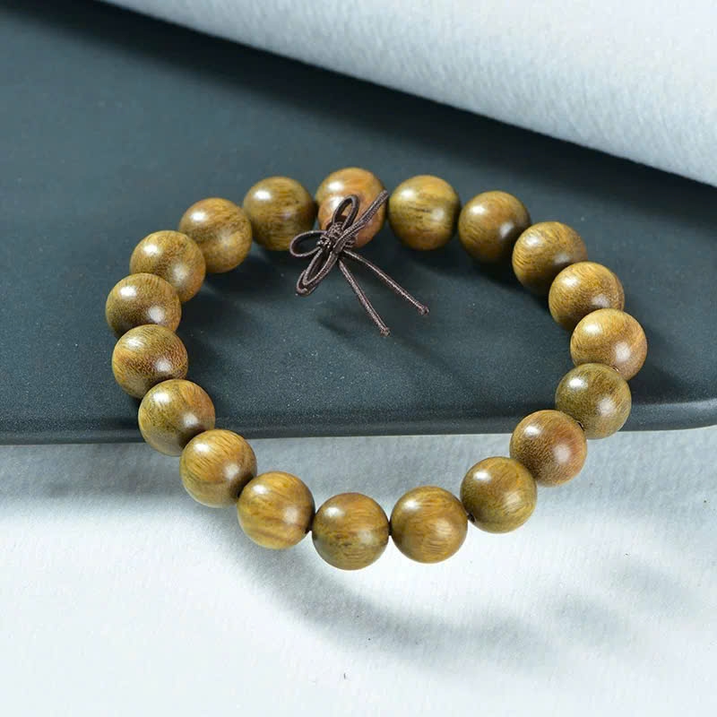 Vòng tay gỗ Lục Đàn Hương có cuộn chú Lăng Nghiêm