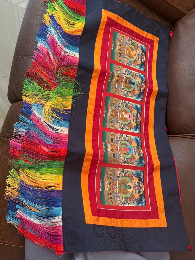 Tranh treo tường in trên vải Ngũ Trí Như Lai