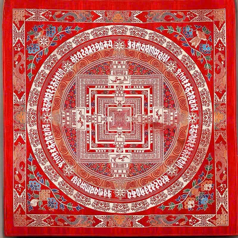 Khăn Mandala trải bàn Pháp , trải bàn thờ, bàn tụng Kinh 