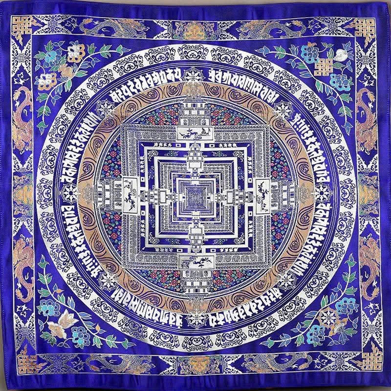 Khăn Mandala trải bàn Pháp , trải bàn thờ, bàn tụng Kinh 