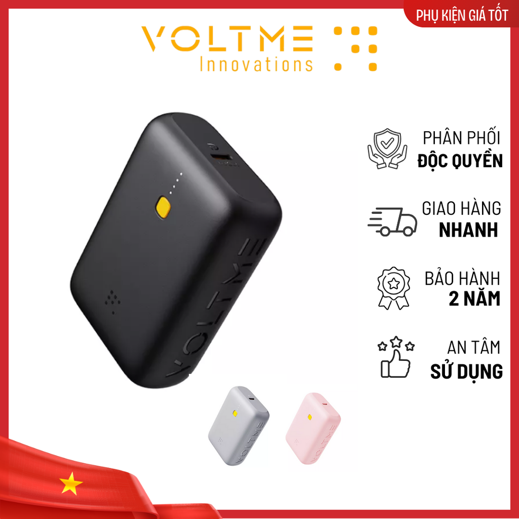 Pin Sạc Dự Phòng VOLTME Hypercore 10K Lite Power Bank 22.5W