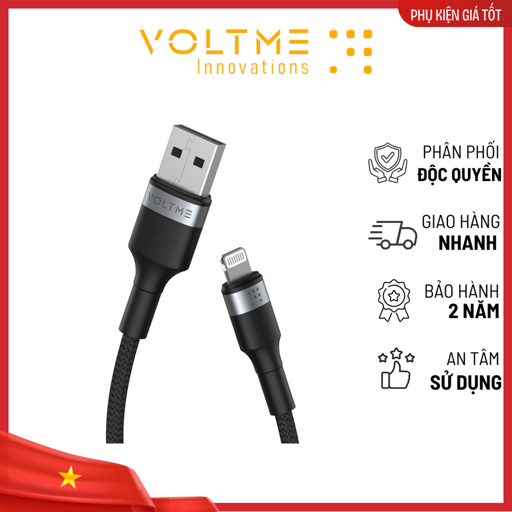 Cáp Sạc Nhanh Voltme Powerlink iRex USB to Lightning