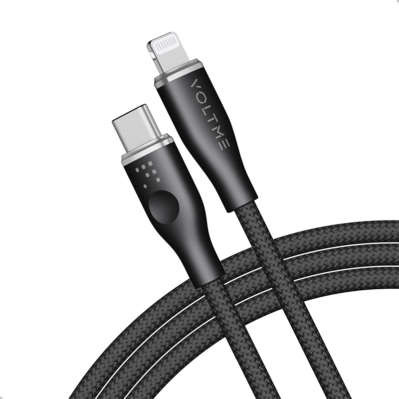 Cáp Sạc Nhanh Voltme Powerlink Rugg Type-C to Lightning 4.0f (3A)