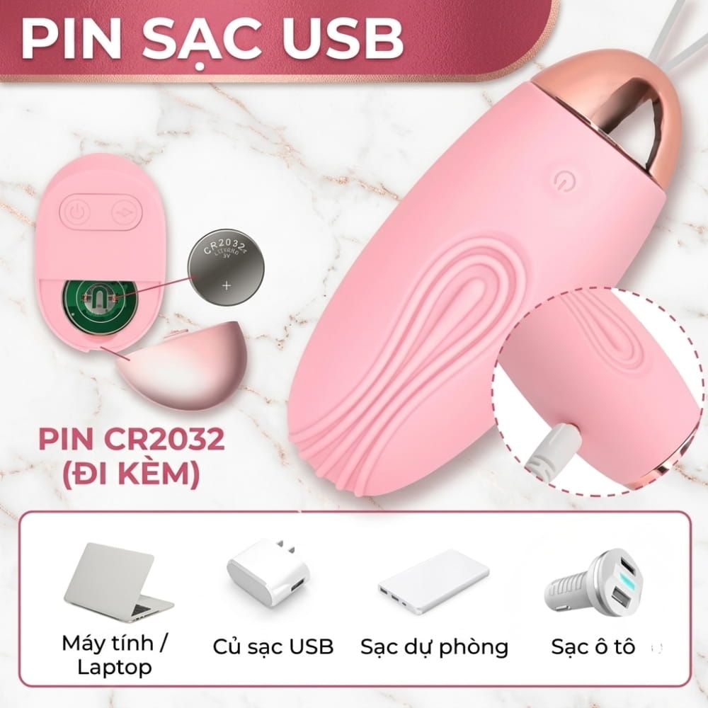 Trứng rung LiLo Cá Voi Remote