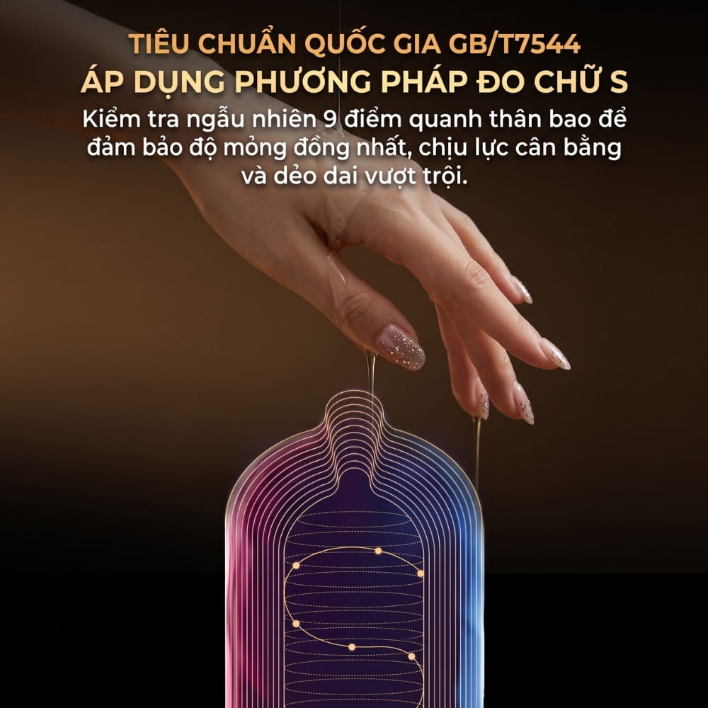 Bao cao su Jiuuy 002 Light Sensation siêu mỏng hộp 10 chiếc