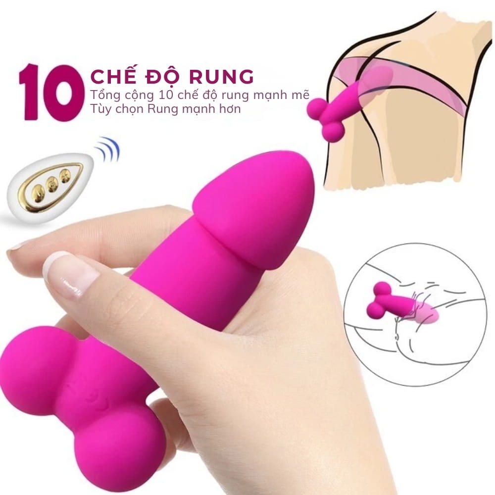 Trứng rung Boqi Penis Trứng BQ161 Remote