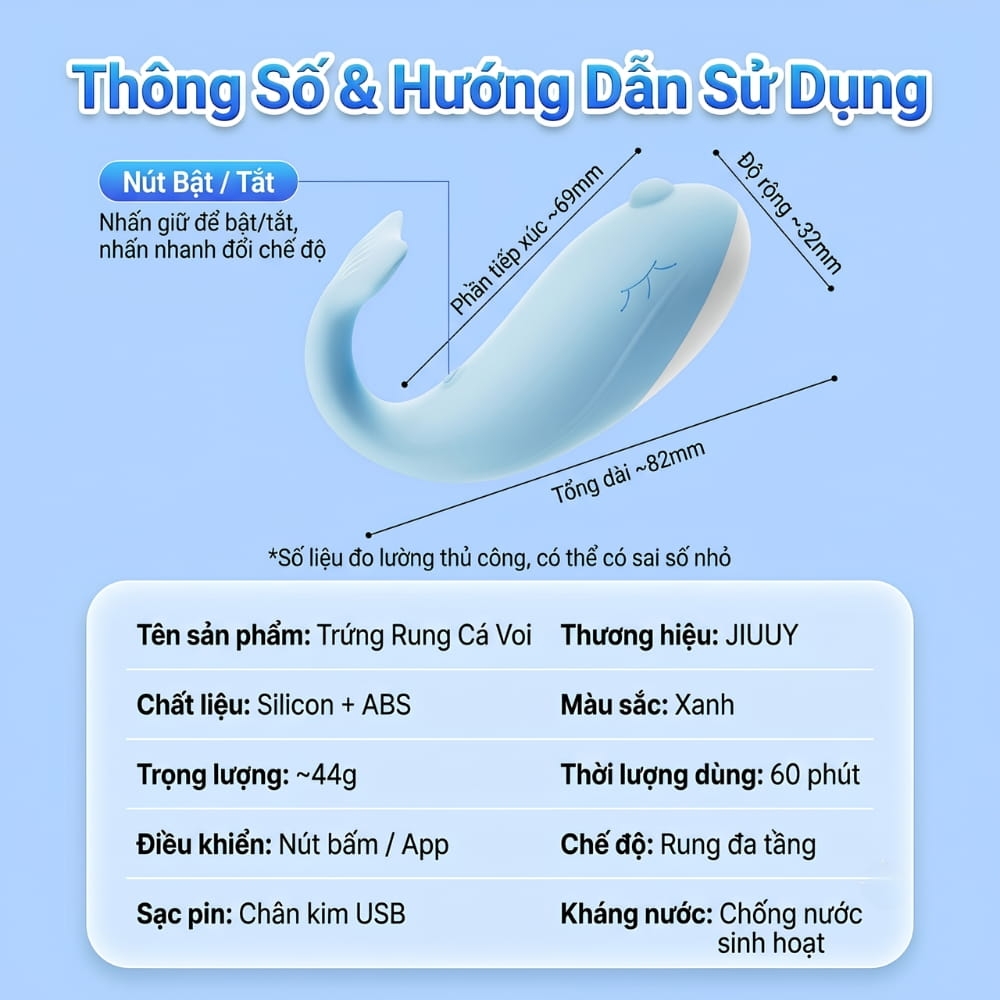 Trứng rung Jiuuy Cá Voi app