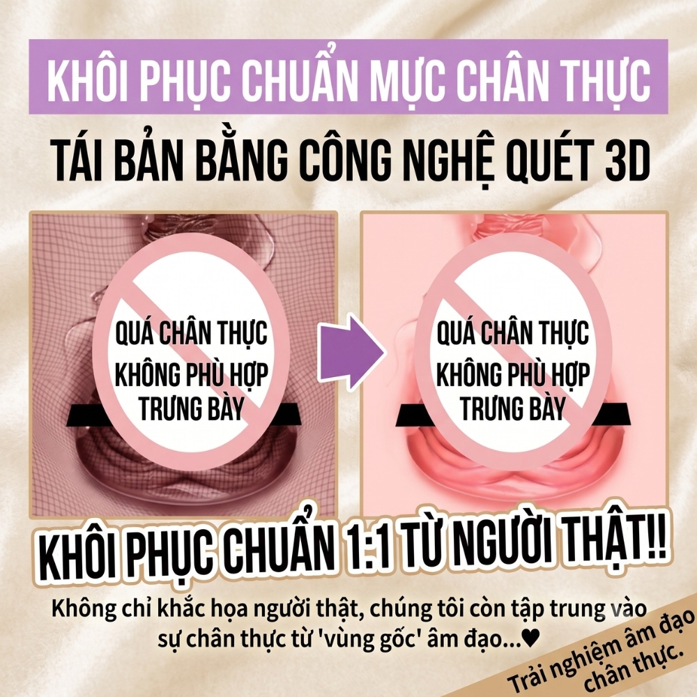 Âm đạo giả nguyên khối Muyuan Young Lady 1.5kg