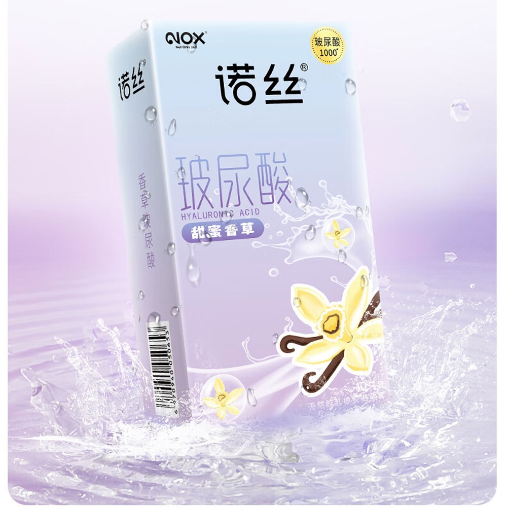 Bao cao su Nox HA Vanilla siêu mỏng nhiều gel hộp 10 cái