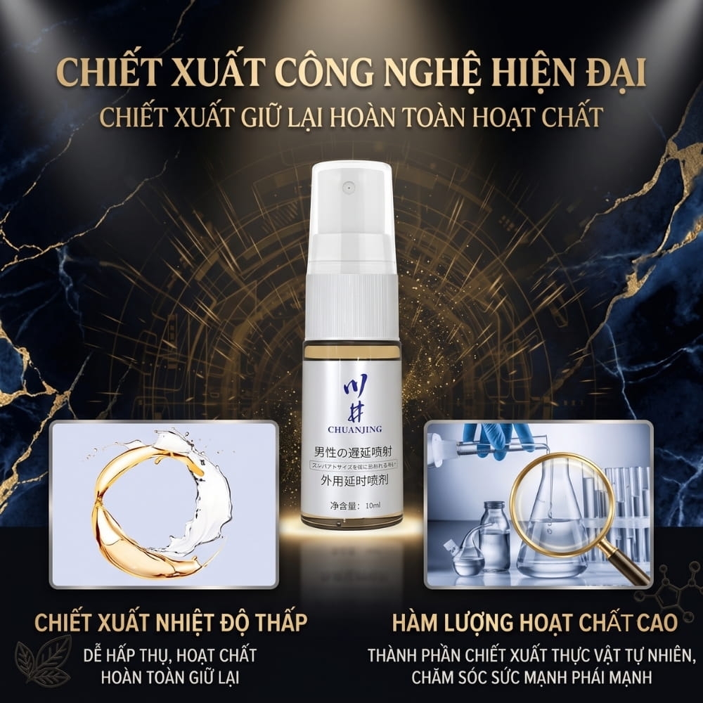 Xịt chống xuất tinh sớm ChuanJing Blue Gold 10ml
