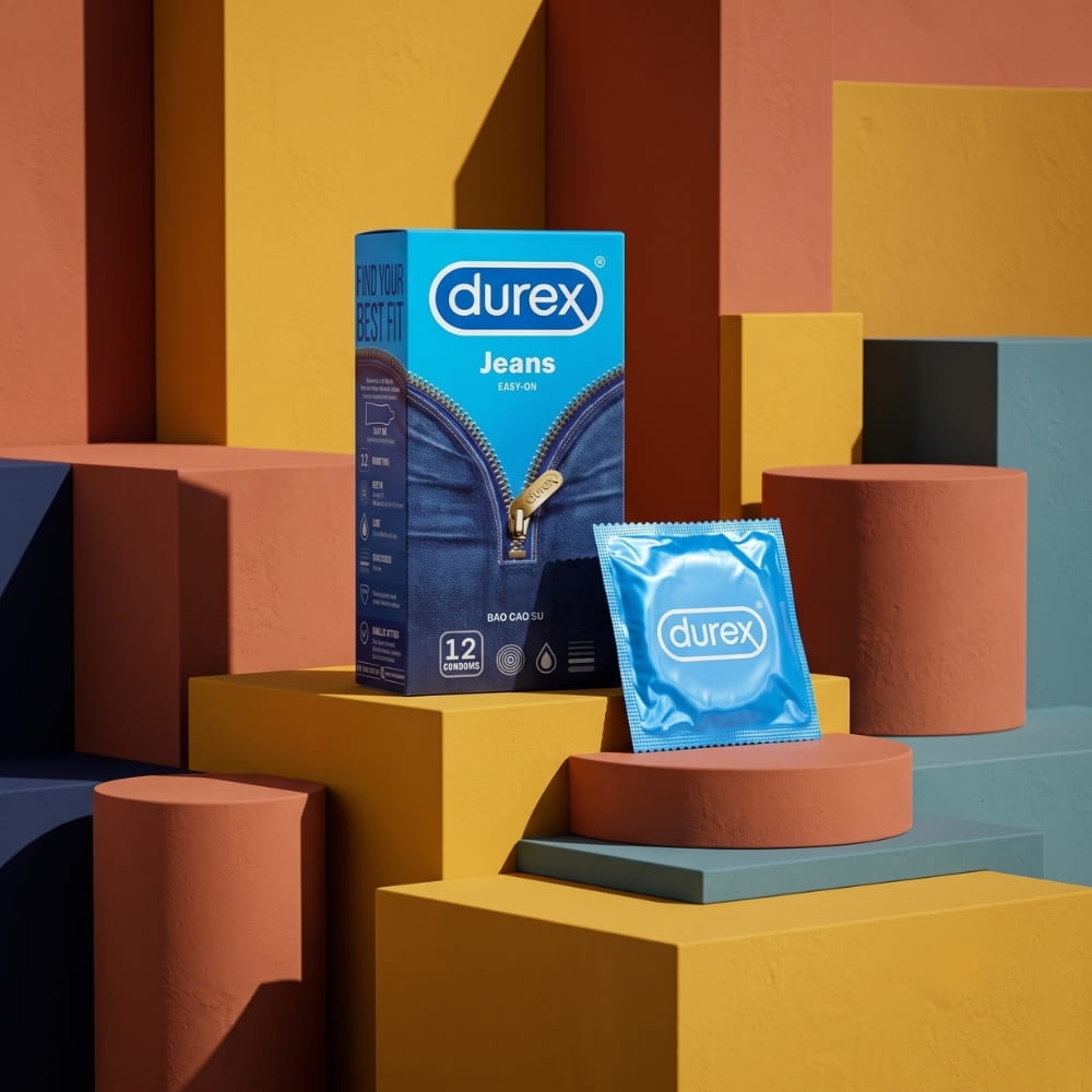 Bao cao su Durex Jeans hộp 12 chiếc