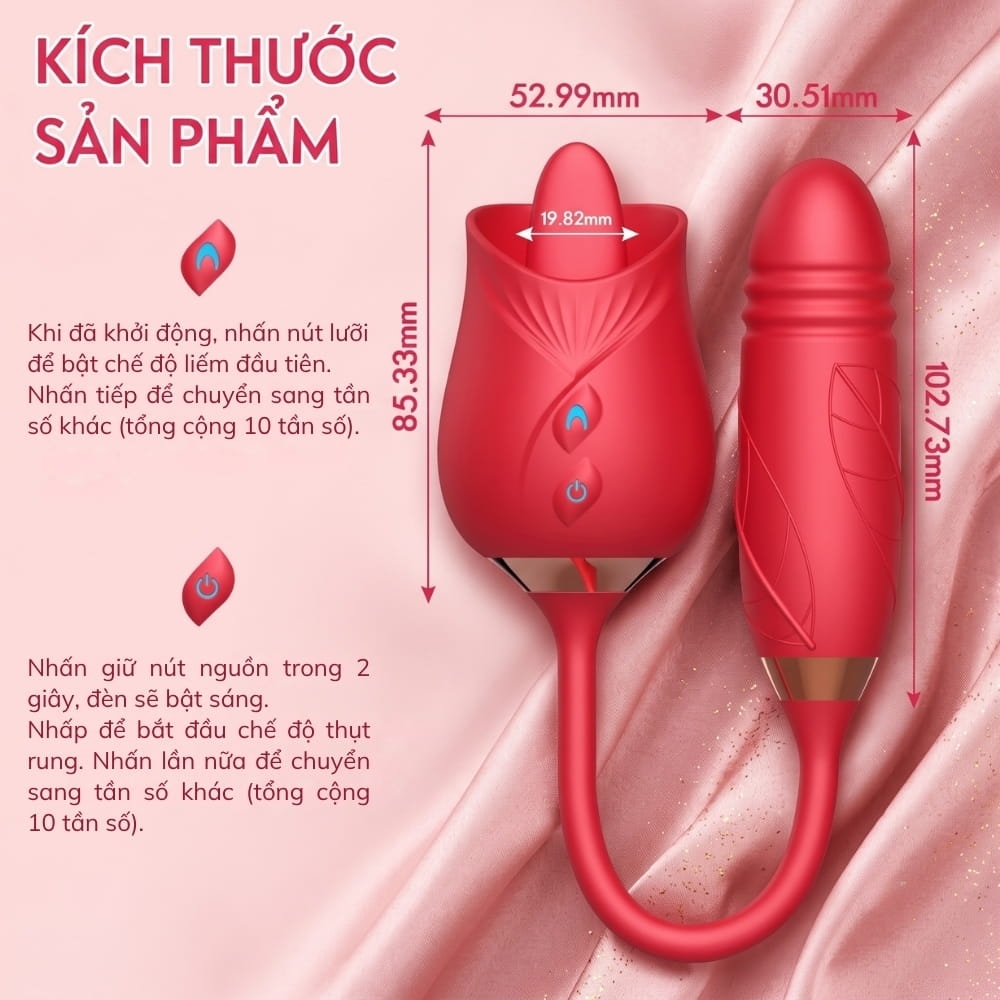Trứng rung 2 đầu đa năng Aifeiya Shadow Licker