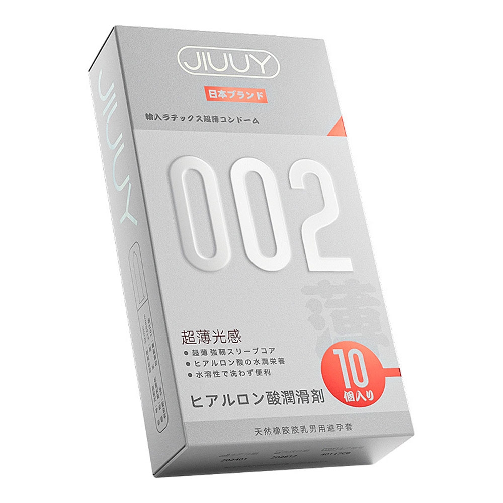 Bao cao su Jiuuy 002 Light Sensation siêu mỏng hộp 10 chiếc