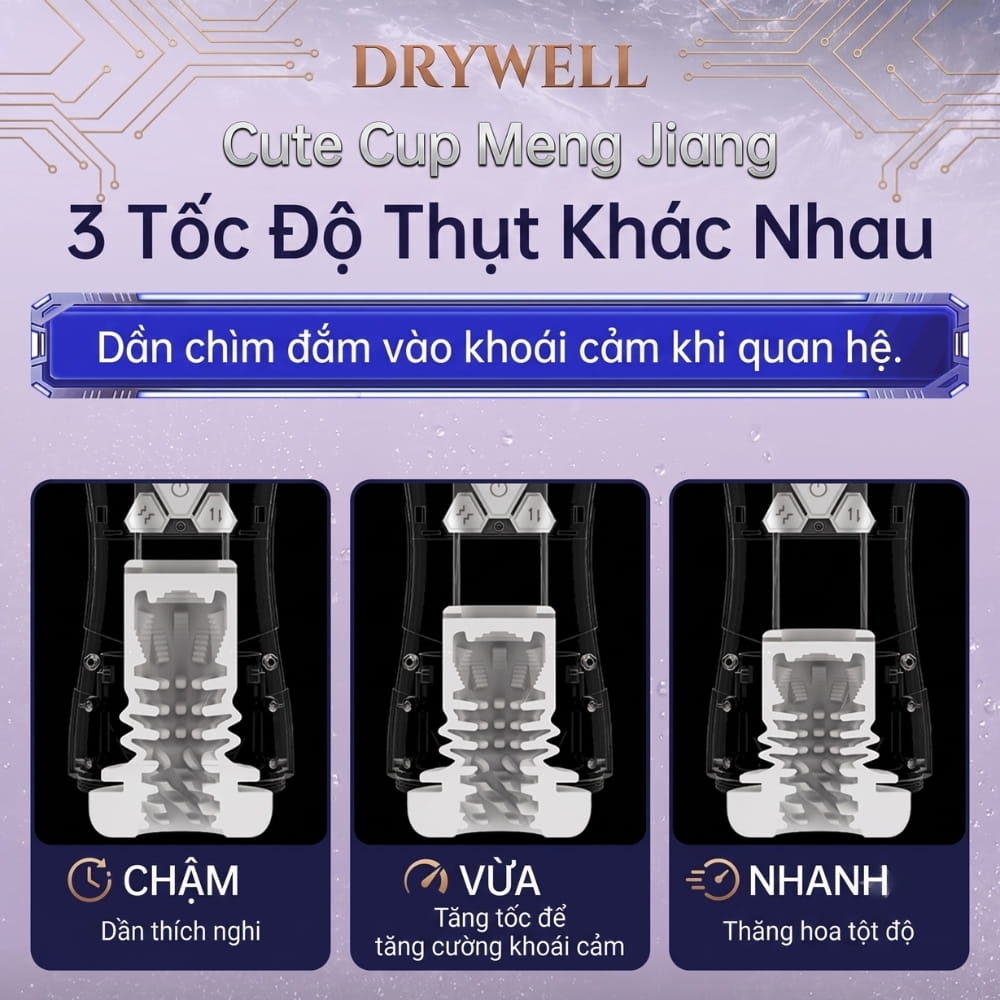Âm đạo giả đa năng Drywell Cute Cup Meng Jiang