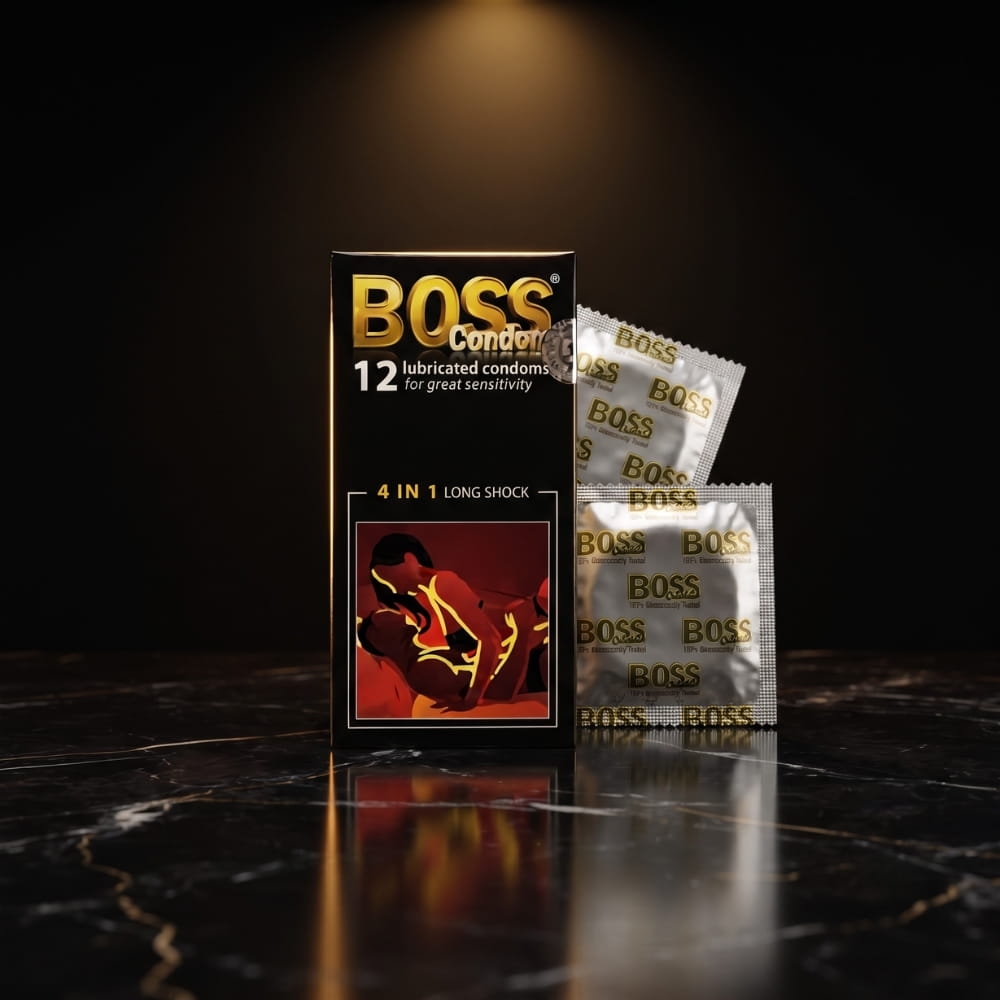 Bao cao su Boss 4 in 1 Long Shock kéo dài thời gian hộp 12 chiếc