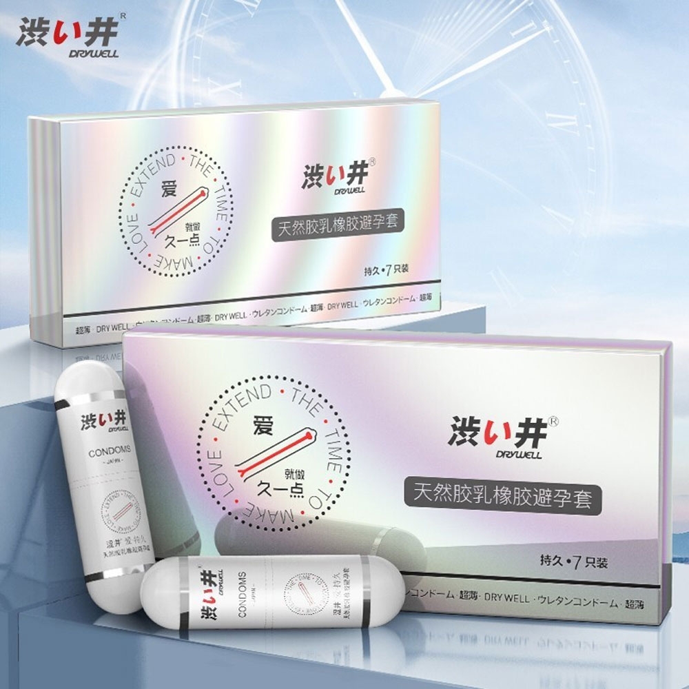Bao cao su Drywell Long Lasting kéo dài quan hệ hộp 7 viên