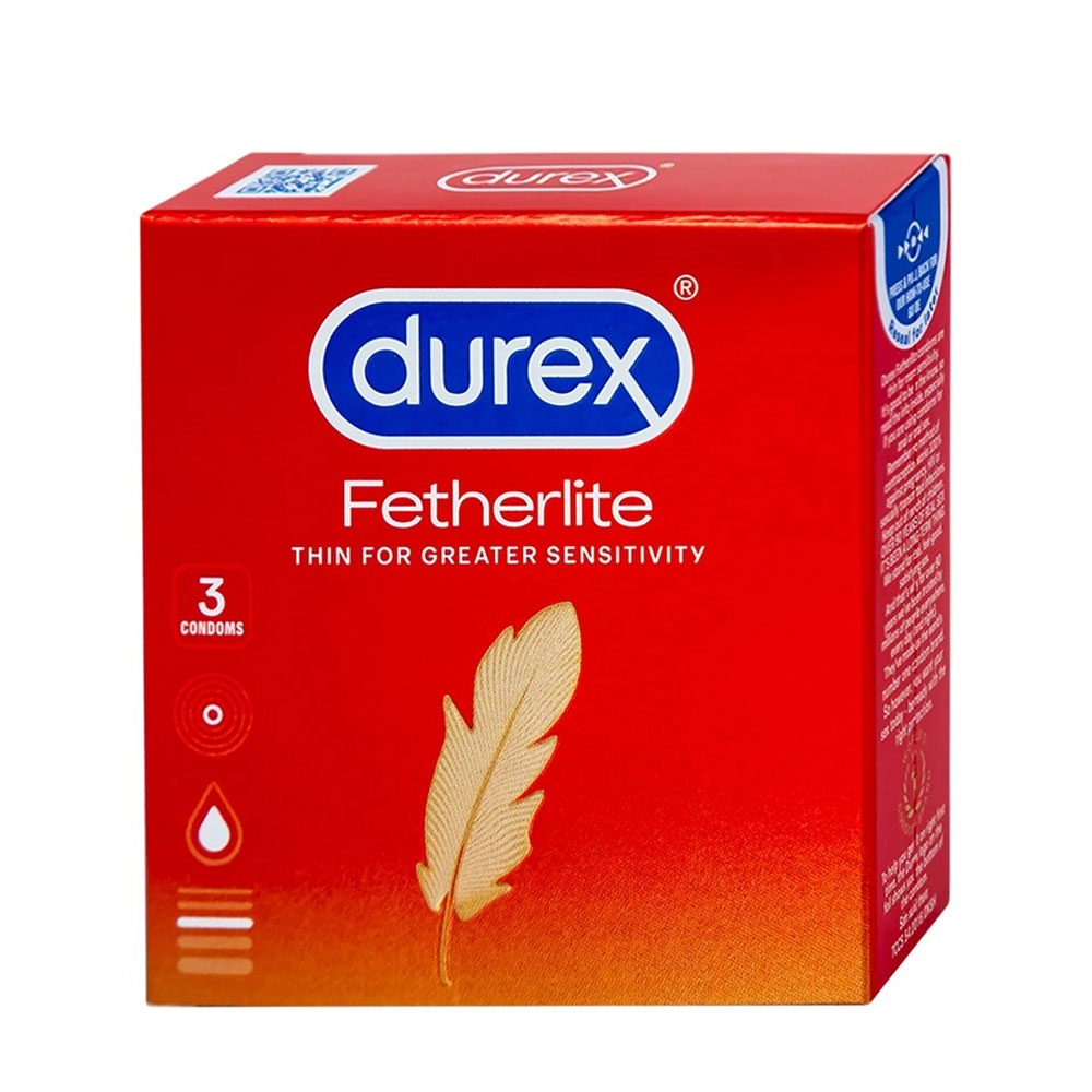 Bao cao su Durex Fetherlite siêu mỏng hộp 3 chiếc