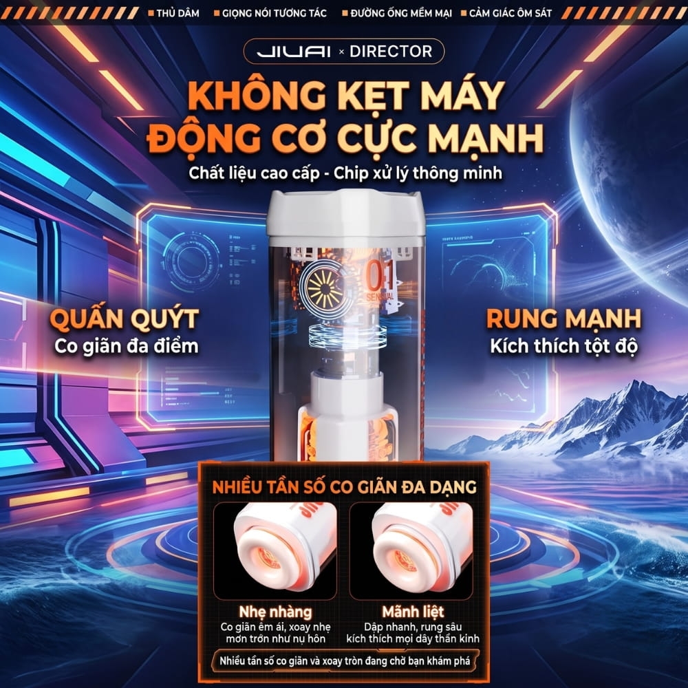 Âm đạo giả đa năng Jiuai Commander Masturbation Cup