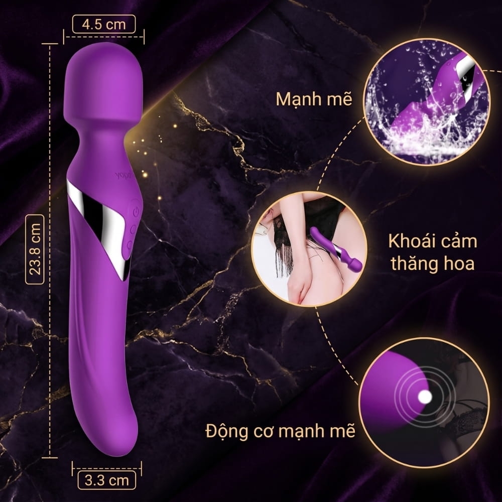 Chày rung hai đầu đa năng Aphojoy Yue Dong