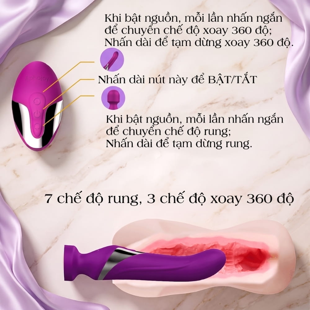 Chày rung hai đầu đa năng Aphojoy Yue Dong