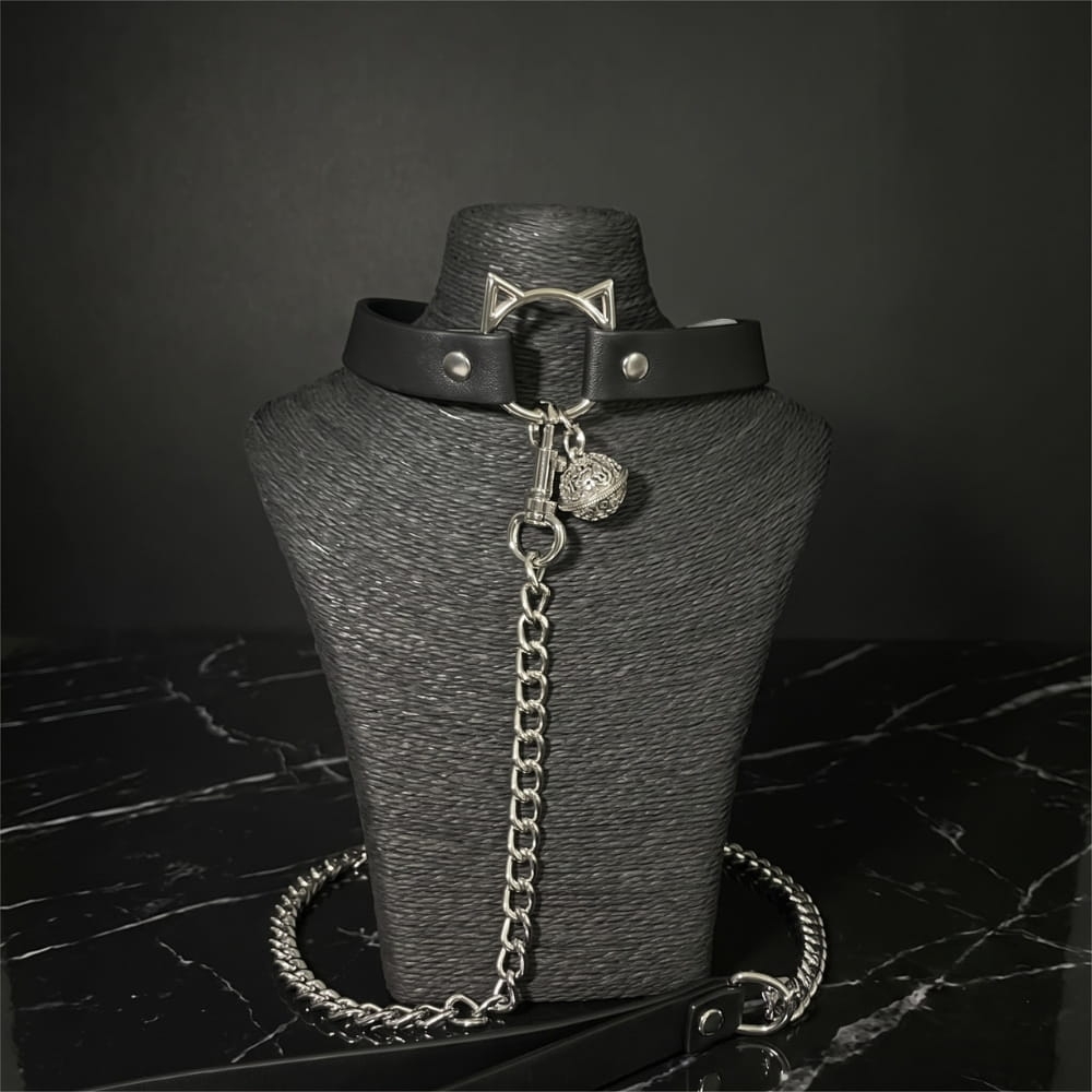 BDSM Vòng cổ chuông mèo XQ có dây
