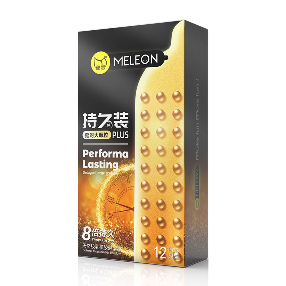Bao cao su Meleon Performa Lasting Plus 8 Times hộp 12 chiếc