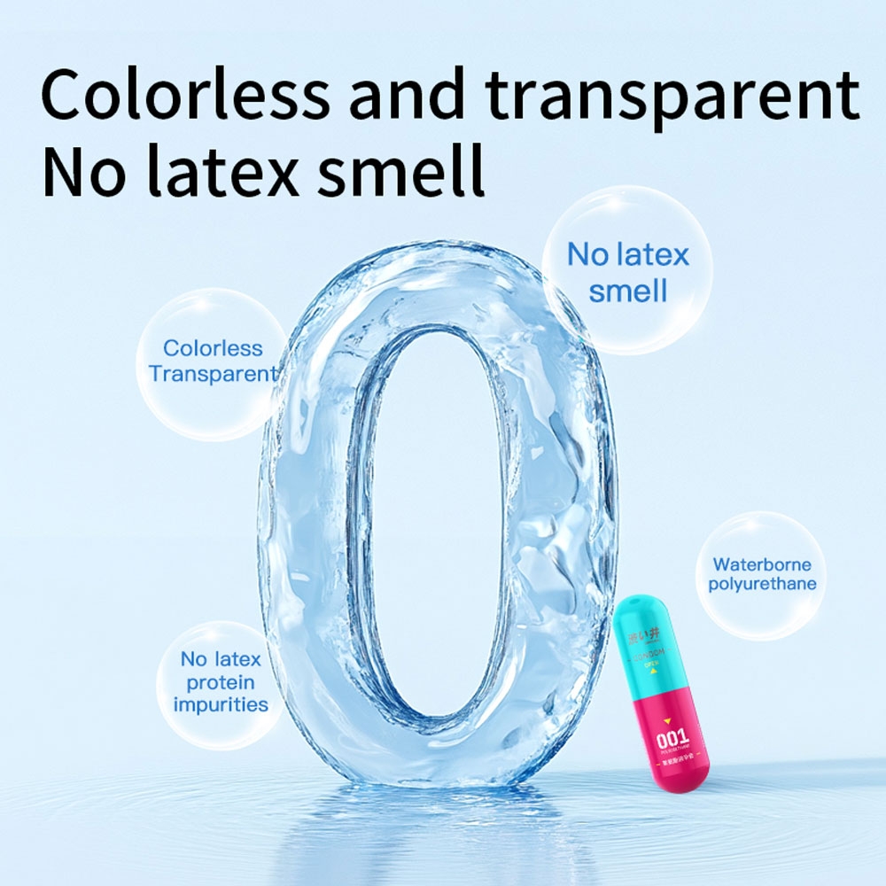 Bao cao su DryWell PU 001 Ultimate Lubrication - Siêu mỏng 001 - Trơn mượt tối đa - Hộp 6 viên