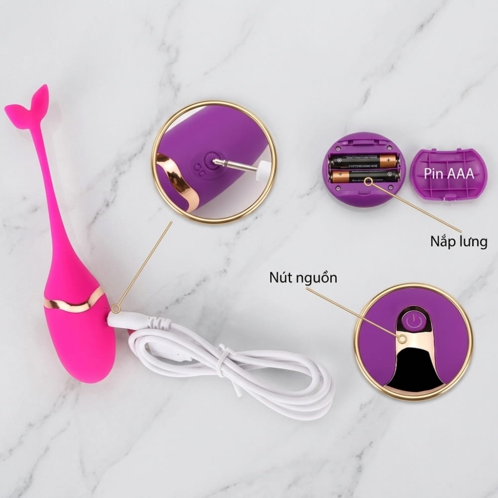 Trứng rung GOK Cá Heo Remote