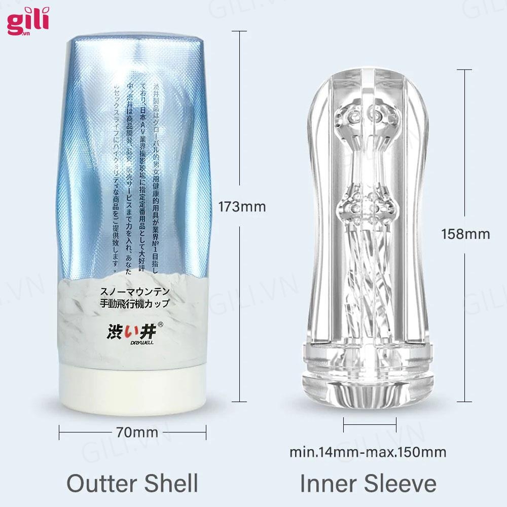 Âm đạo giả Drywell Snow Mountain dạng cốc chính hãng
