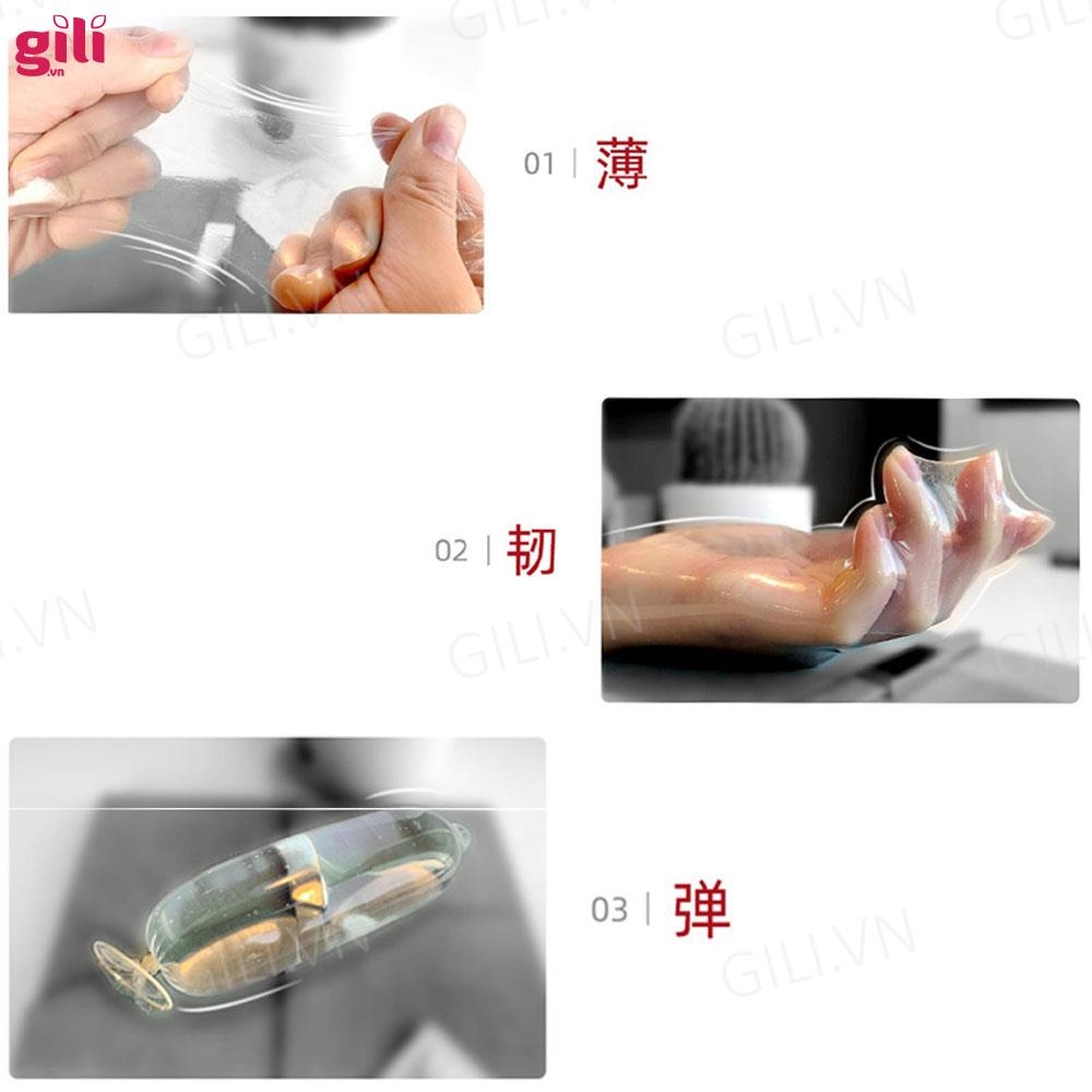 Bao cao su Drywell Ultra Thin 003 hộp 12 chiếc siêu mỏng chính hãng