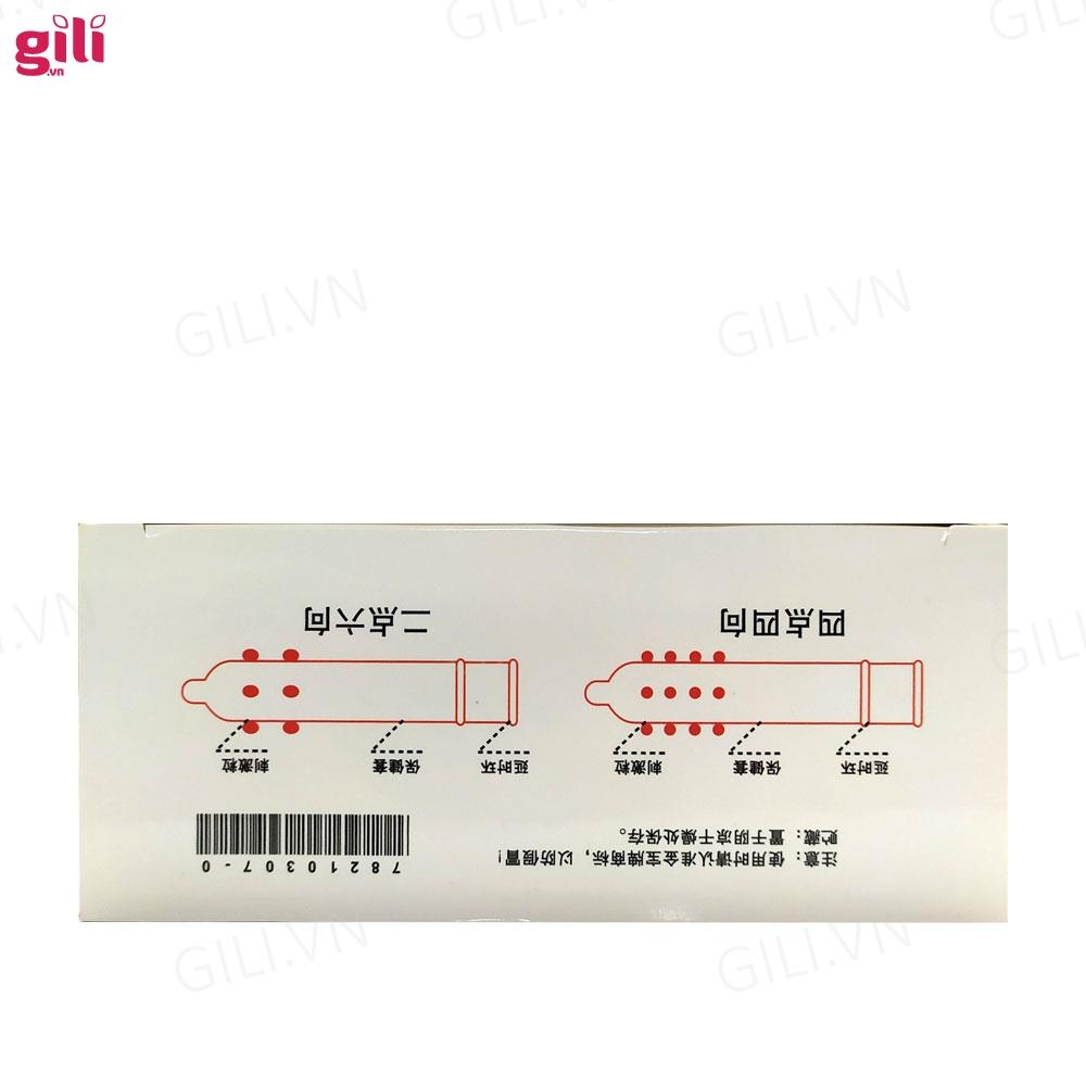 Bao cao su tăng khoái cảm Gold Bi hộp 2 chiếc chính hãng