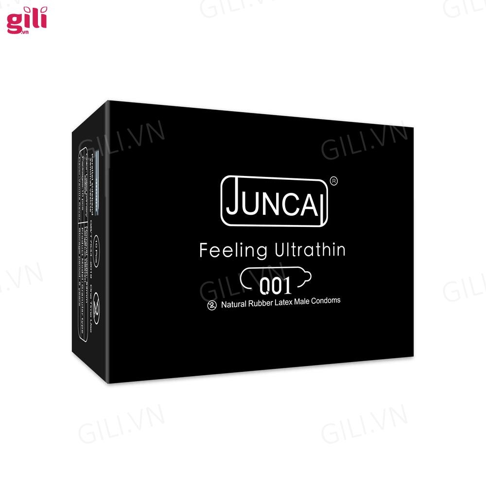 Bao cao su siêu mỏng Juncai Spot Particle hộp 10 chiếc chính hãng
