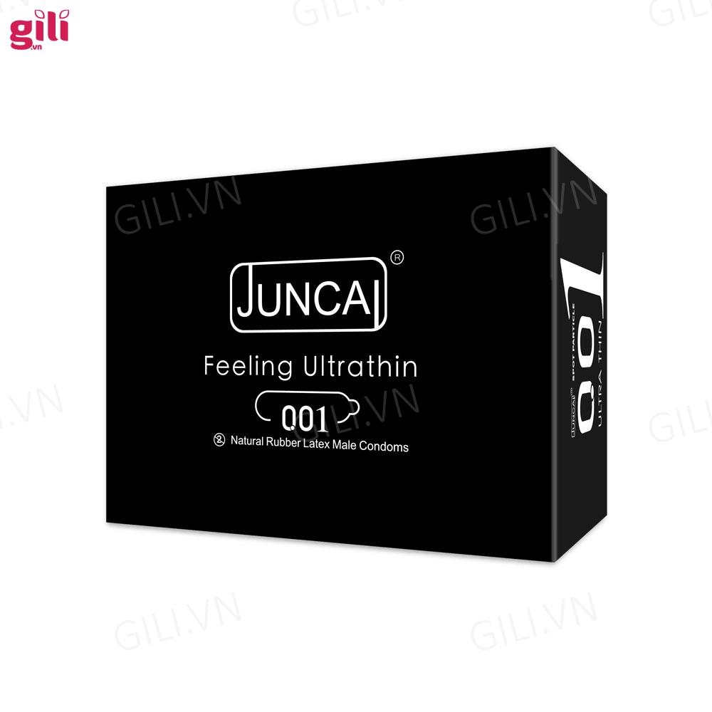 Bao cao su siêu mỏng Juncai Spot Particle hộp 10 chiếc chính hãng
