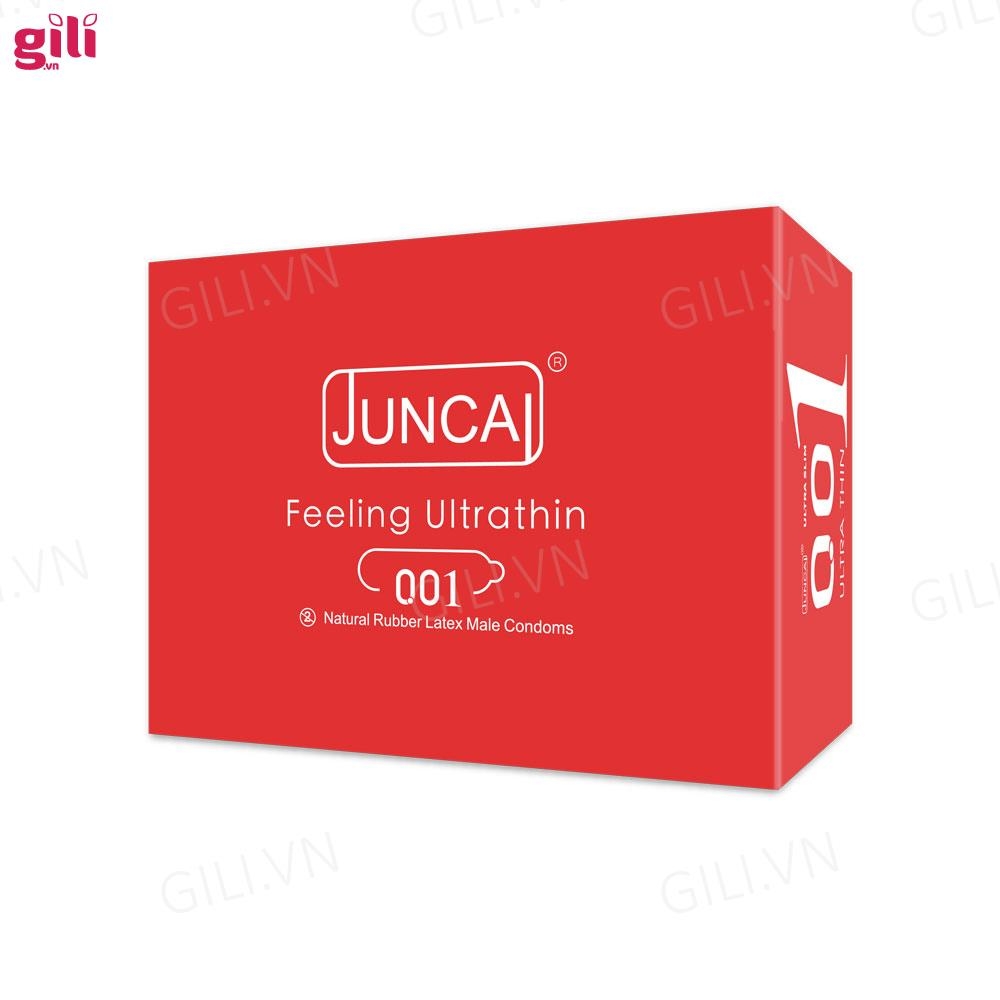 Bao cao su siêu mỏng Juncai Ultra Slim hộp 10 chiếc chính hãng