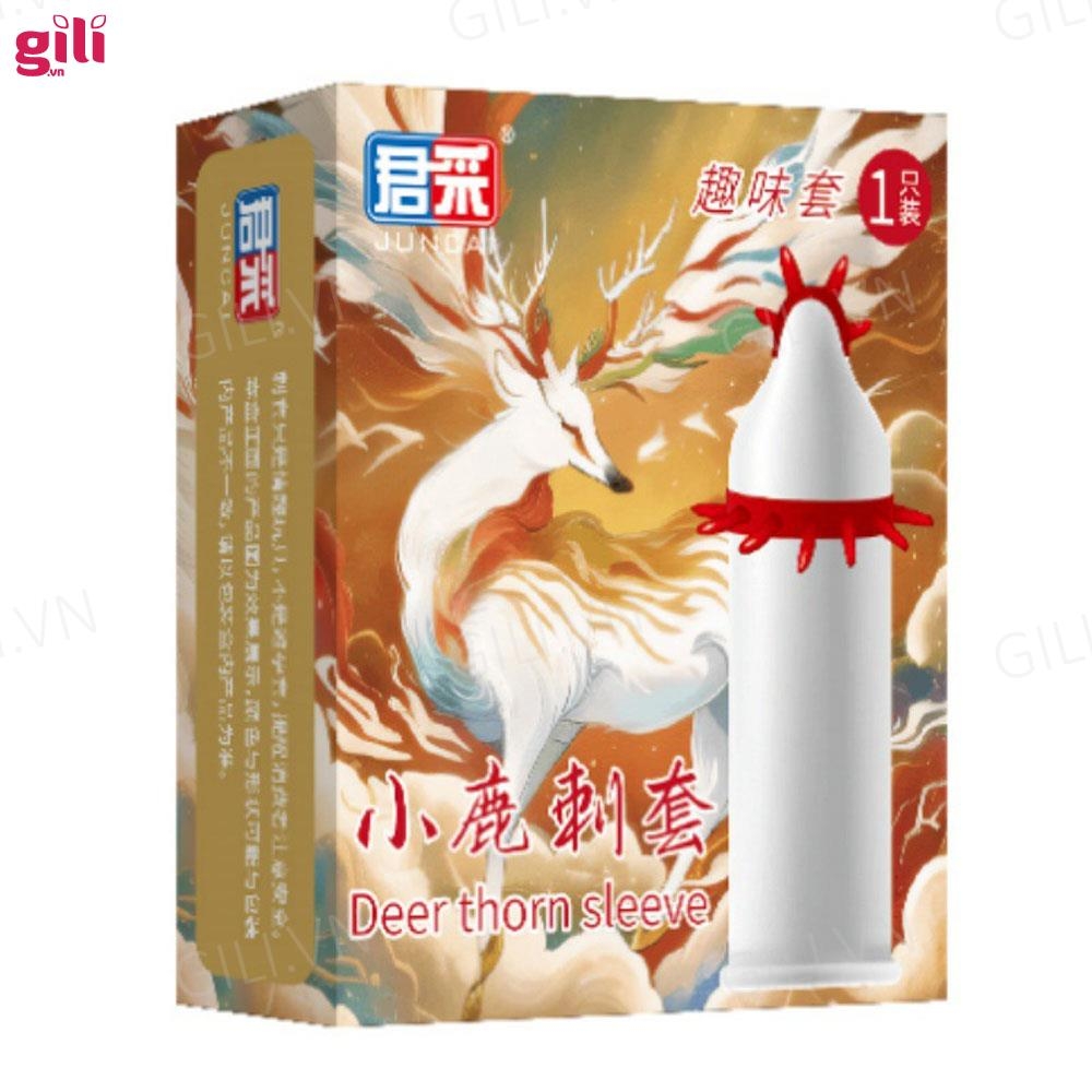 Bao cao su Juncai râu đặc biệt, gai bi kiểu tăng kích thước chính hãng