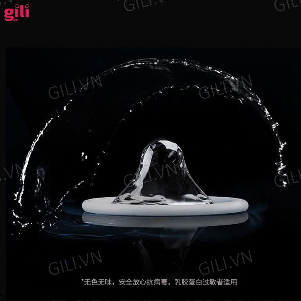 Bao cao su Olo Invisible 0.01mm hộp 3 chiếc siêu mỏng chính hãng