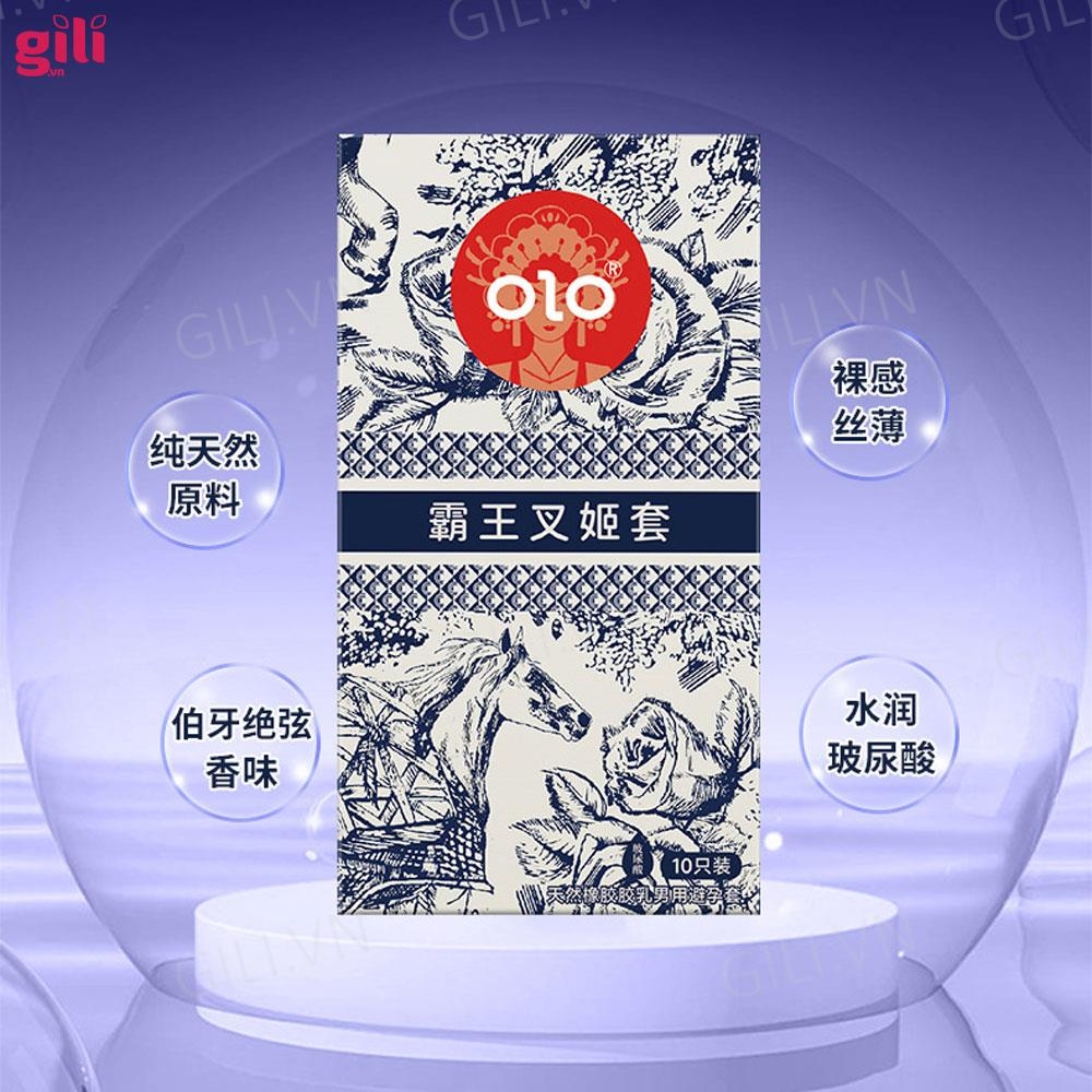 Bao cao su Olo Milk Tea Chagee hộp 10 chiếc siêu mỏng chính hãng