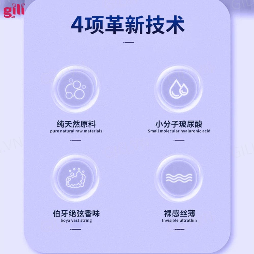 Bao cao su Olo Milk Tea Chagee hộp 10 chiếc siêu mỏng chính hãng