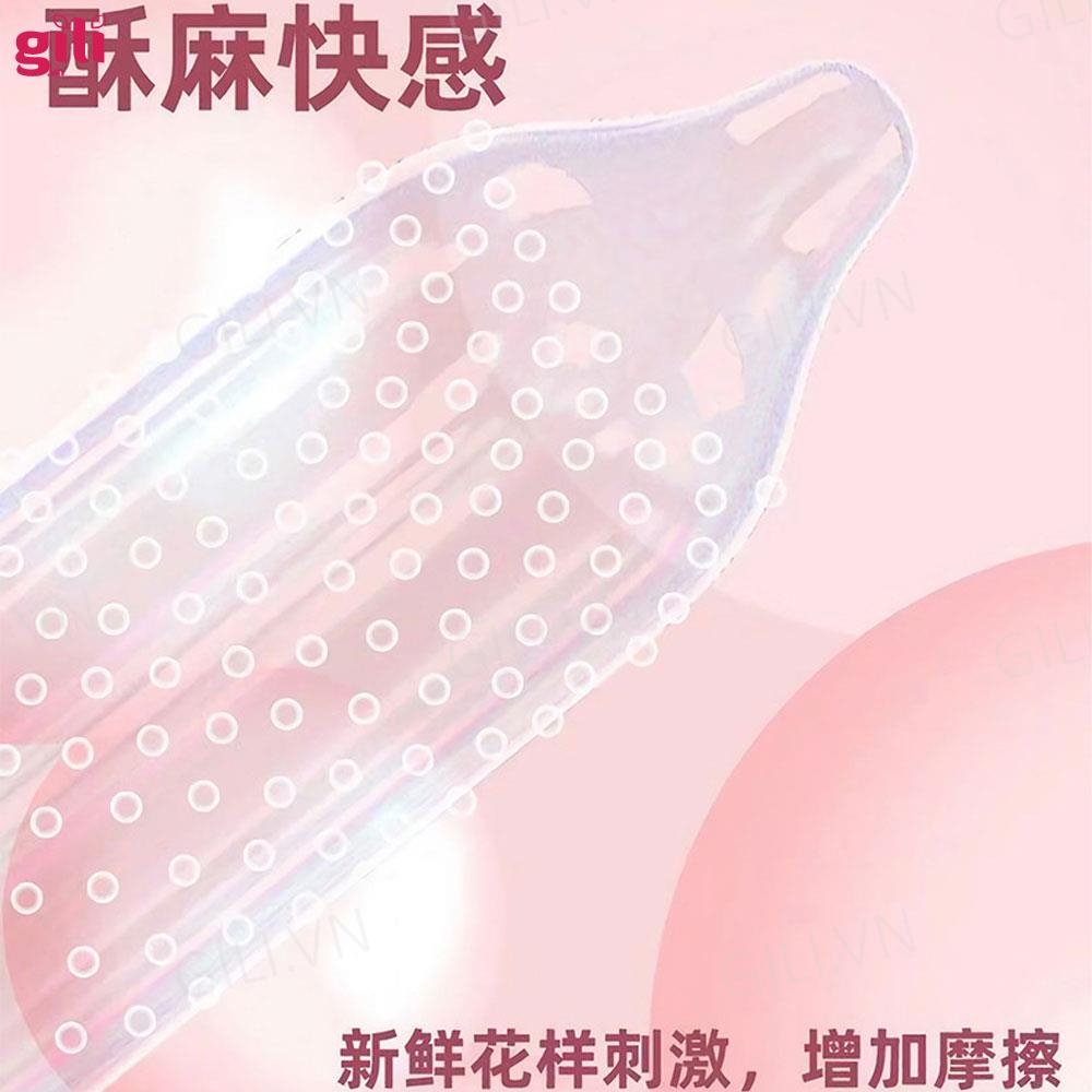 Bao cao su Olo Superior Hồng Nhám hộp 10 chiếc siêu mỏng chính hãng