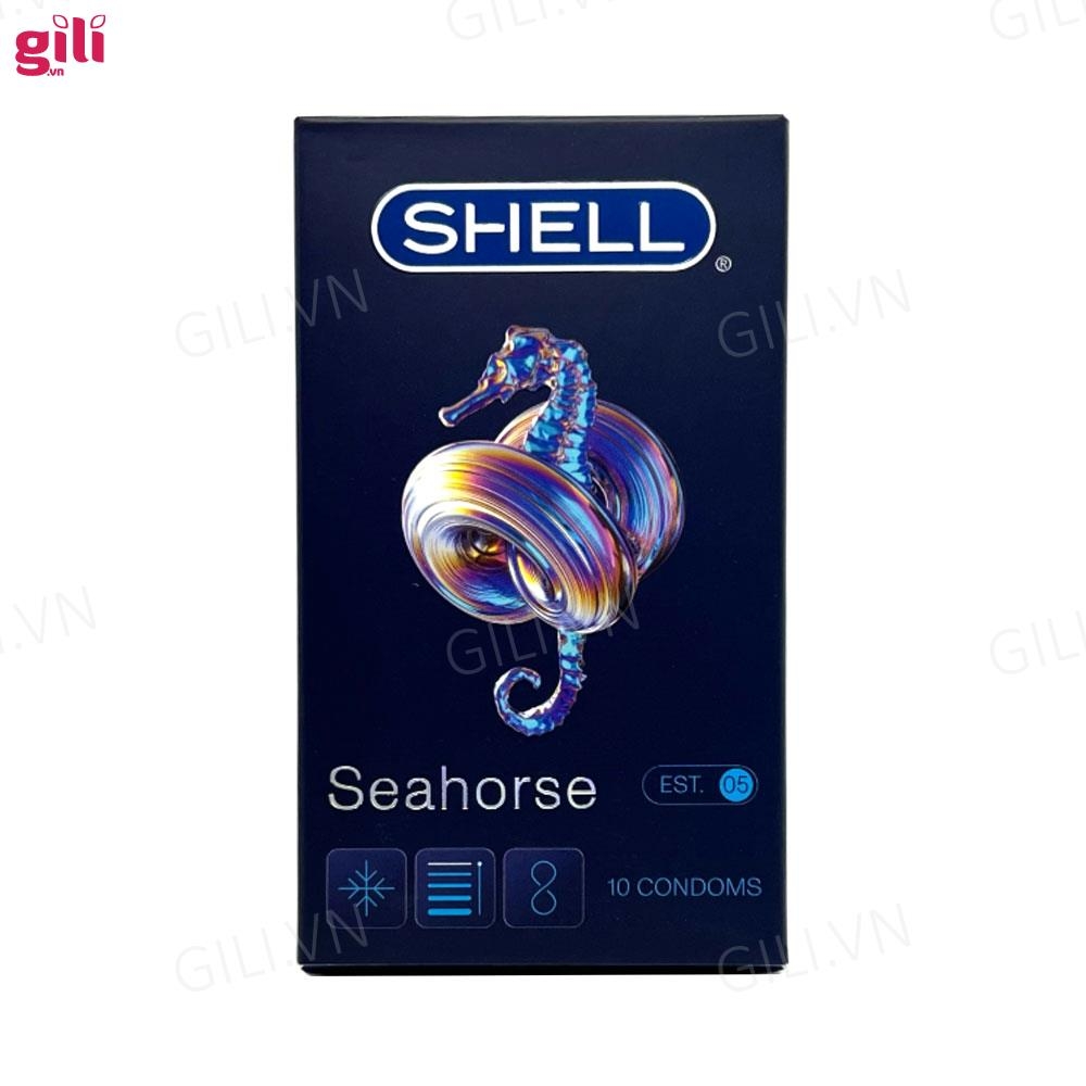 Bao cao su Shell Seahorse hộp 10 chiếc kéo dài thời gian chính hãng