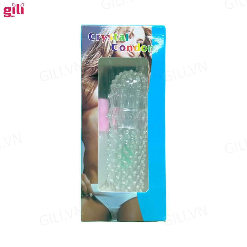 Bao cao su đôn dên Crystal Condom Gai Nhánh tăng kích thước chính hãng