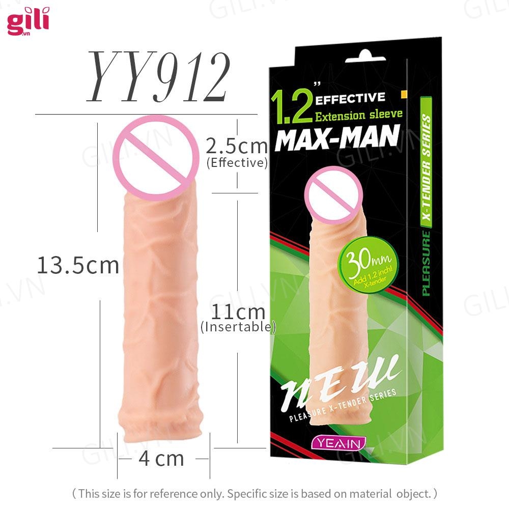 Bao cao su đôn dên Max-Man YY912 tăng kích thước chính hãng