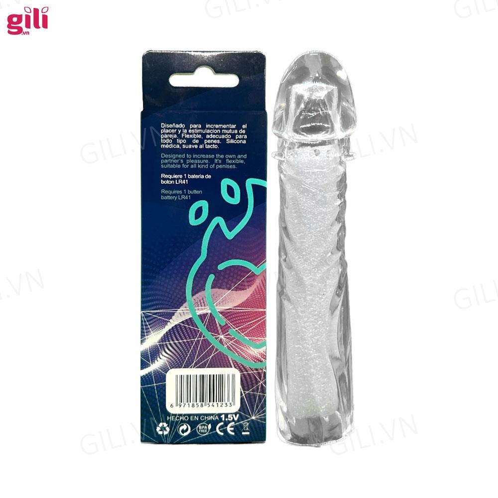 Bao cao su đôn dên silicone Đầu Gân tăng kích thước chính hãng