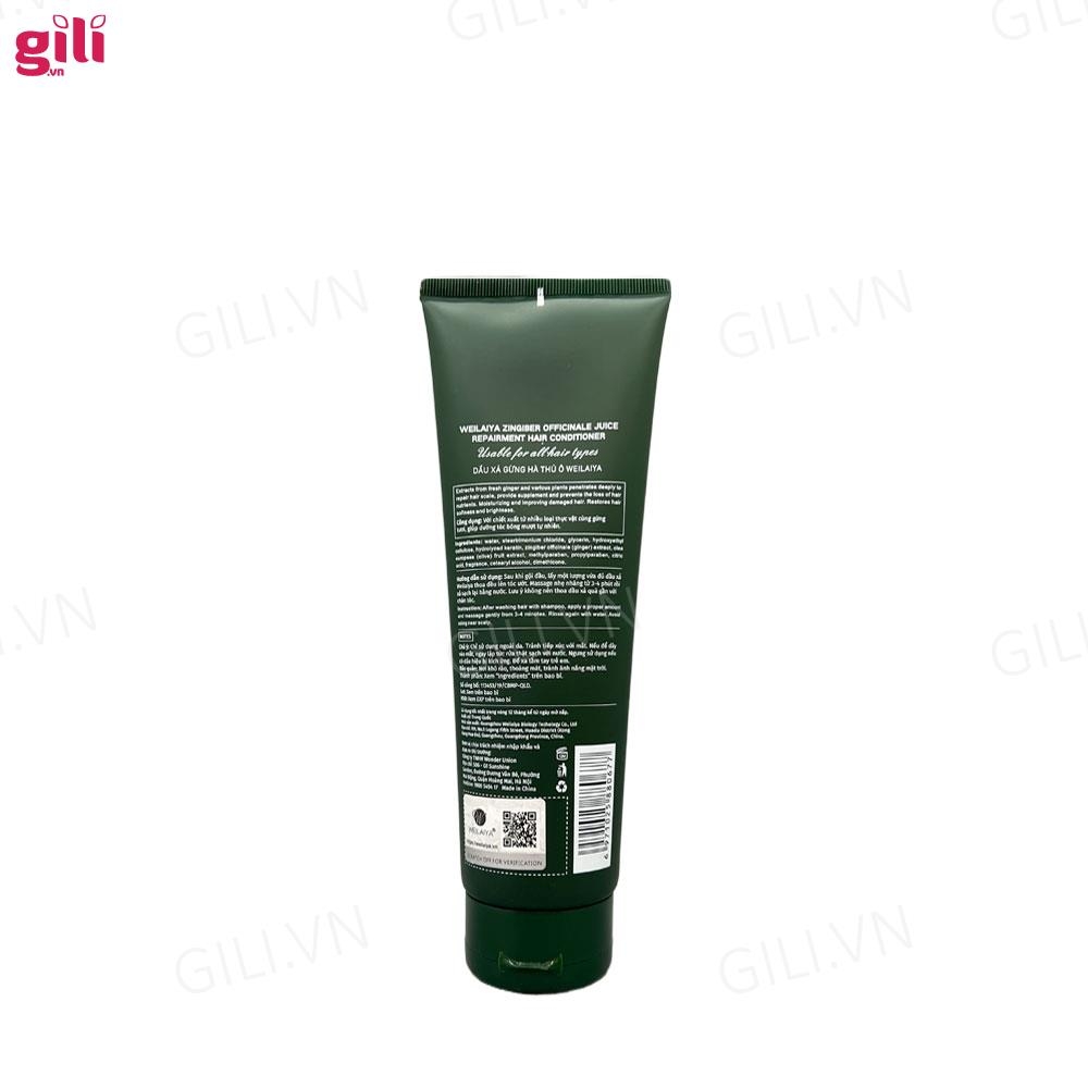 Bộ gội xả Hà Thủ Ô Weilaiya Zingiber 400ml + 250ml chính hãng