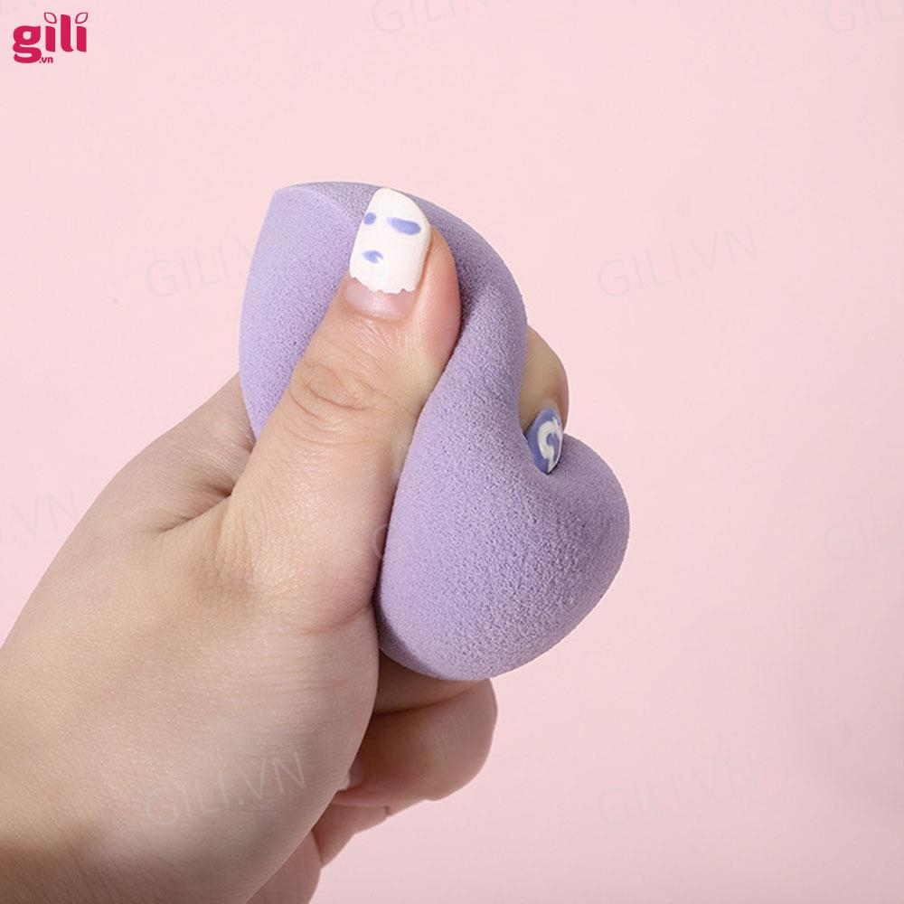 Hộp 4 miếng bông tán nền hình giọt nước 80g chính hãng