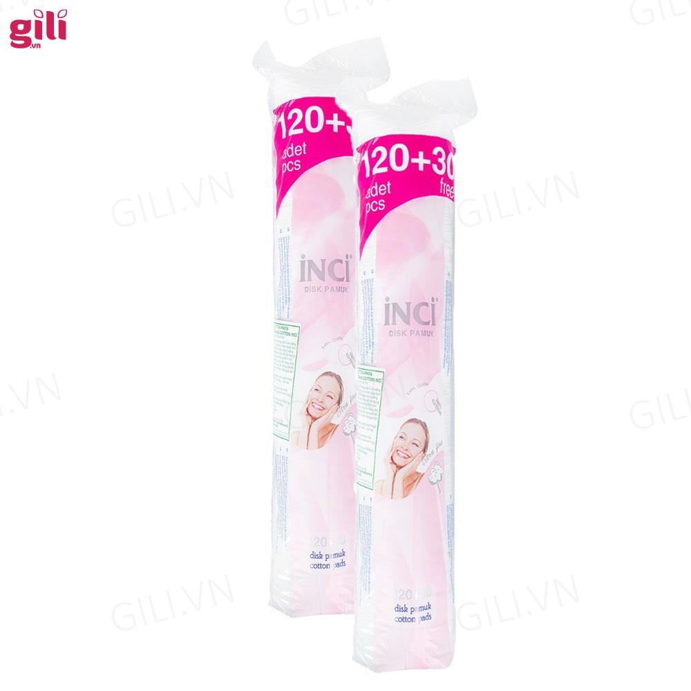 Bông tẩy trang Inci Cotton Pads 150 miếng chính hãng