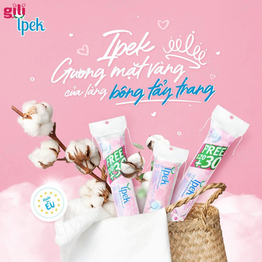 Bông tẩy trang Ipek Cotton Pads 150 miếng chính hãng